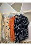 Men's 3-Piece Set Short Sleeve Regular Fit Viscose Orange Shirt with Collar Pattern - 2