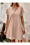 Women's Imported Crepe Dress with Sequin Sequin Stripe - 2