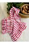 40X60Cm 2 Piece Striped Linen Kitchen Cloth (Red Striped + Khaki Green Striped) - 4
