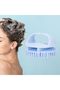 Silicone Bristle Scalp Brush for Men Women Easy to Hold Scalp Scrub for Hair Blue - 3