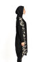 Allsea Full Covered Hijab Swimsuit 4 Pieces Black Patterned - Water Repellent – Quick Dry – with Bustier - 3