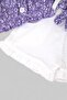 Girl's Summer Interlock Corded Fabric Floral Printed Muslin Shorts Top and Bottom Baby Set - 5