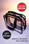 Beach Bag Transparent Double Compartment Mesh Women's Travel Cosmetic Care Large Makeup Bag Organizer - 2