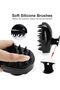 Hair Scalp Massager, Shampoo Brush, Dandruff, Soft Scalp Massager Brush (Black) - 3