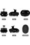 Hair Scalp Massager, Shampoo Brush, Dandruff, Soft Scalp Massager Brush (Black) - 4