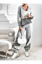 (2 Pcs) Jogger Sweatpants-Black and Grey Elastic Leg High Waist Sweatpants - 6