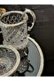 طقم حمام زجاجي من Avangarde Crystal Silver مكون من 4 قطع - 4