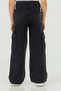 Large Pocket Wide Leg Light Blue Girls' Cargo Jeans (Age 4-14) - 5