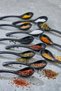 6 Black Serving and Spice Spoons - Breakfast Honey Spoons Sugar Jam Serving Spoons - 4