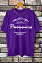Unisex the Mountain Printed Relaxed Cut Purple T-Shirt