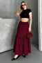 Basic Lined Pleated Women's Long Skirt Black - 4