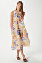 Women's Gina Yellow Sleeveless A-Line Midi Dress - 2