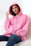 Women's Hooded Detail Zippered Balloon Sleeve Cardigan - 4