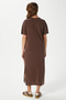 Women's Modal Daily Comfort Brown Slit Dress 16556 - 6