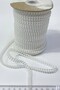White Plastic Double Row Ribbon Half Pearl 4 mm 10 Mt - 2