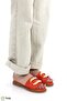 Women's Daily Genuine Leather Flat Sole Slippers M26Yt1375 - 3