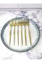 Modern Design Gold Color Stainless Steel 6 Piece Luxury Cutlery Set - 3