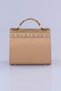 Women's Ethnic Bohemian Patterned Woven Cover Hand and Shoulder Bag with Chain Strap Crossbody Daily Bag - 5