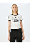 Beige Printed T-Shirt - 3