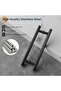 EaseLife 16" Double Sided Push Pull Door Handle, Matte Black, Stainless Steel, H Shape Sliding Door - 7