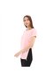 Women's 100% Cotton Crew Neck T-Shirt Fumus Pink - 2