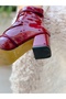 Smile Burgundy Patent Leather 5 cm Heel Summer Boots Sandals - 4