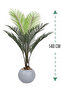 Areca tree (7 branches) in a round plastic container