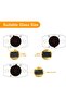 CKB Glass Clamp for 1/4"-3/8"(6mm-10mm) Glass, 2"*1"(50mm*3mm) 304 Stainless Steel Glass Clip for Gl - 5