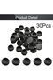 MroMax Shelf Peg Hole Plugs Black Plastic Tube Cover for Nail Cabinet Button Bracket Cupboard Booksh - 7