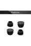 MroMax 50Pcs 0.75" OD Plastic Round Plugs Black Tubing End Cap Inserts for Metal Tubing and Fences P - 6