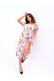 New Season Poplin Fabric Patterned Off-the-shoulder Short Sleeve Summer Dress 5525 - 4