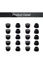 MroMax 50Pcs 0.75" OD Plastic Round Plugs Black Tubing End Cap Inserts for Metal Tubing and Fences P - 7