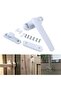 Window Handle 2PCS Universal Black Aluminum Alloy Window Door Handle Right Left Replacement Hardware - 2