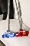 2 Pieces Lightning Mcqueen and Sally Magnetic Cars Pendant - 2