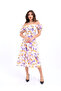 New Season Poplin Fabric Patterned Off-the-shoulder Short Sleeve Summer Dress 5525 - 5