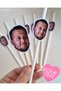 2 Pieces of Bachelorette Party Special Party Bride to Be Straws and 2 Pieces of Photo Toothpick Ornaments - 5