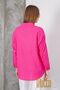 Women's Oversize Flared Linen Shirt – Summer, Single Pocket, Comfortable and Stylish Design - 7