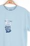 48504 Floral T-Shirt 4/8 Blue - 3
