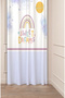 Special Design Rainbow Star Cloud Patterned Digital Printed (Single Wing) Children's Room Bohemian Background Curtain