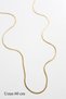 Long Thin Italian Chain Necklace (60 cm) - Gold - 2