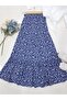 Layered Viscose Skirt - Floral Pattern