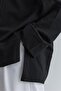 Thick Folded Sweatshirt Black - 5