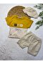 Baby Boy Hat Top and Bottom Set of 3