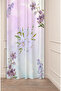 Special Design Bohemian Flower Leaf Lily Patterned Digital Printed (Single Wing) Modern Stylish Style Background Curtain