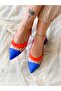 Color Fusia Multicolor Heel Sandals with Transparent Detail - 2