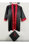 2-Piece Graduation Robe Set Kep Cübbe Black-Turquoise -Black Graduation Robe Double Graduation Set - 5