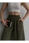 Women's Cotton Elastic Wide Leg Summer Trousers - 4