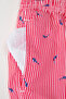 Red Standard Size Striped Fish Pattern Swimsuit Swim Shorts Tmnss25Ds00000 - 2