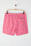 Red Standard Size Striped Fish Pattern Swimsuit Swim Shorts Tmnss25Ds00000 - 3