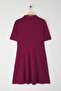 Plum Camisole Knitted Plus Size Dress - 7
